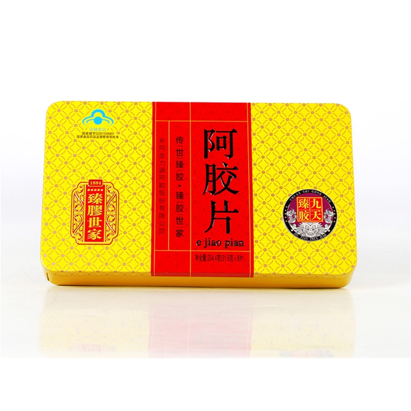 臻胶世家阿胶片254.4克小铁盒